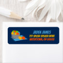 Search for pool party return address labels Swimming