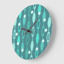 Search for mid century modern clocks Teal
