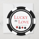 Search for lucky in love wedding invitations Casino