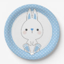 Search for rabbit plates Boy baby shower