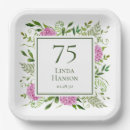 Search for 75th birthday plates Watercolor