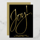 Search for black and gold christmas cards Joy