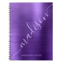 Search for purple notebooks Girly feminine