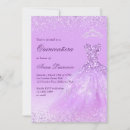 Search for light purple quinceanera invitations Lavender