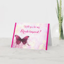 Search for elegant bridesmaid cards Maid of honour