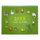 Search for cute animal cartoon calendars Fun