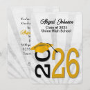 Search for black gold graduation invitations Tassel