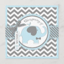 Search for elephant christening invitations Blue