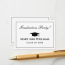 Search for graduation party enclosure cards Black and white