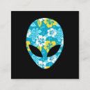 Search for alien business cards Space