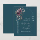 Search for purple and teal save the dates Calligraphy