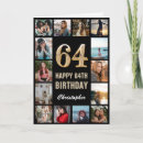 Search for 64th birthday cards Sixty fourth birthday
