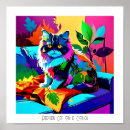 Search for cat pop art Colourful