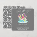 Search for love is brewing bridal shower invitations Watercolor floral