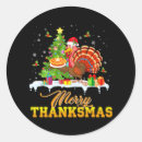 Search for funny turkey stickers Santa