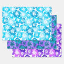 Search for purple floral wrapping paper Hawaiian
