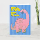 Search for 5th dinosaur birthday cards Blue