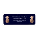 Search for faux rose gold return address labels Classic