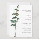 Search for fir tree wedding invitations Watercolor