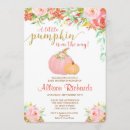 Search for pink pumpkin baby shower invitations Orange
