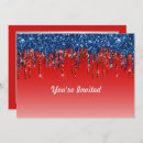 Search for blue drip invitations Modern