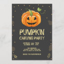 Search for pumpkin carving party invitations Spooky