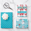 Search for blue polka dots wrapping paper Snow