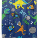 Search for dinosaurs shower curtains Space