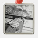 Search for traditional christmas tree decorations Black and white