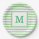 Search for green and white striped plates Stripes