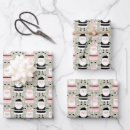 Search for pink santa christmas wrapping paper Whimsical