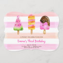 Search for watercolor ice cream birthday invitations Pool party