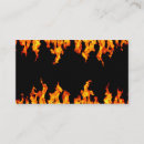 Search for fiery business cards Flames