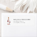 Search for wine return address labels Bridal shower