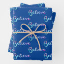 Search for believe wrapping paper Typography