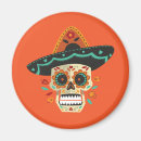 Search for sugar skull magnets Dia de los muertos