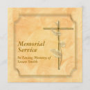 Search for christian cross funeral invitations Remembrance