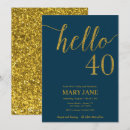 Search for glitter 40th birthday invitations Women