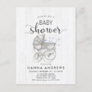 Search for carriage baby boy shower invitations Whimsical