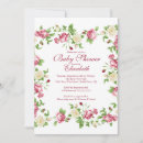 Search for red white baby shower invitations Floral