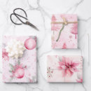 Search for pink christmas tree wrapping paper Vintage