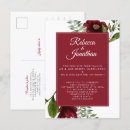 Search for burgundy wedding reception invitations Watercolor