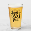 Search for 60th birthday beer glasses For him