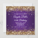 Search for purple 90th birthday invitations Glamourous