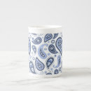 Search for blue paisley pattern mugs Elegant
