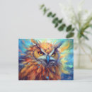 Search for abstract owl postcards Animal