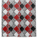 Search for black white red shower curtains Retro