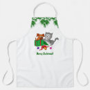 Search for christmas cat aprons Cartoon