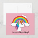Search for cute rainbow unicorn postcards Clouds