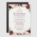 Search for magnetic quinceanera invitations Burgundy